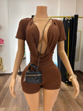Girl Laalaa Jumpsuit -Brown